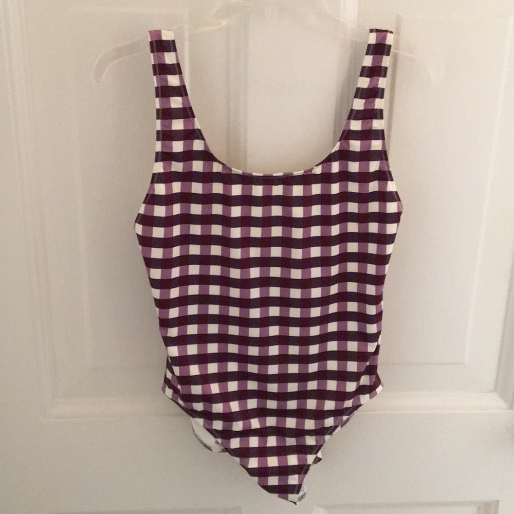 Solid & Striped Gingham Anne-Marie One Piece Large